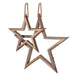 Set of 2 Rustic Wooden Stars With Ropes - Decor Interiors -  House & Home