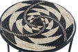 Panama Seagrass & Black Metal Side Tables - Decor Interiors -  House & Home