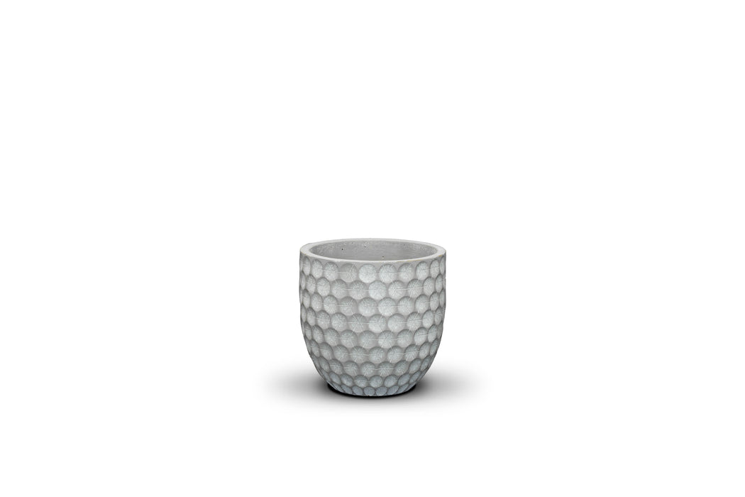 Grey Dandelion Ceramic Plant Pot - 13 cm