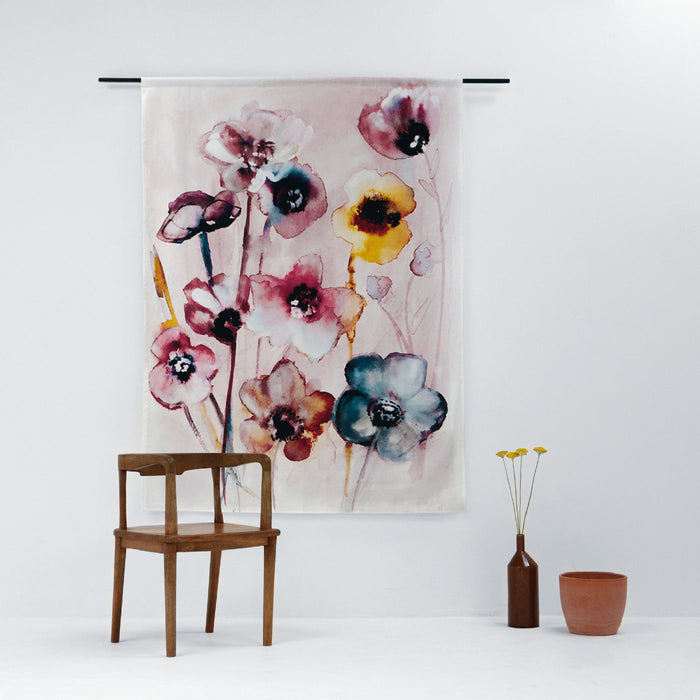 Flowers in the Soft Hues - Cotton Tapestry Wall Art - Decor Interiors -  House & Home