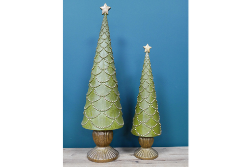 Decorative Green & Gold Christmas Tree - 44 cm ( small ) - Decor Interiors -  House & Home