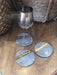 Handcrafted Grey & Gold Enamel Coasters - Set of 4 - Decor Interiors -  House & Home