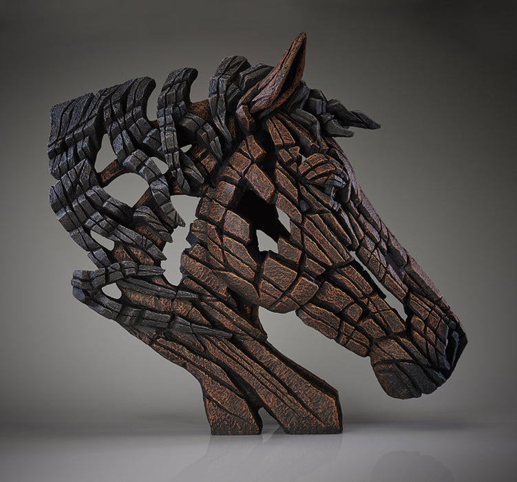 Edge Sculpture - Horse Bust - Black by Matt Buckley - NEW