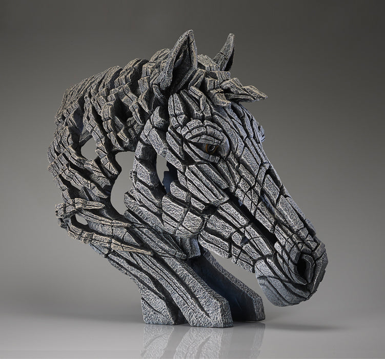 Horse Bust Sculpture - White