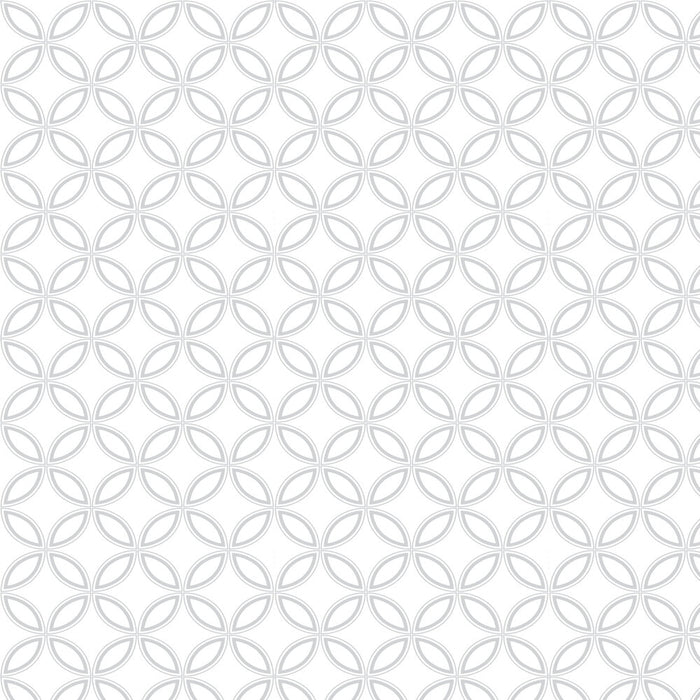 Graham & Brown Eternity White And Silver Wallpaper