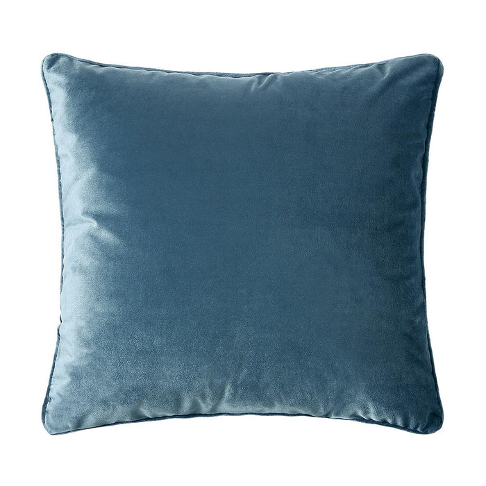 Bellini Velour Cushion, Blue - Decor Interiors -  House & Home