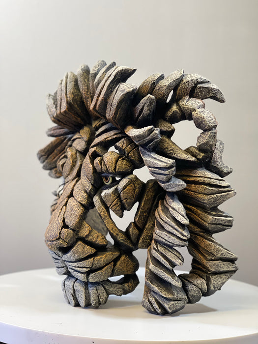 Savannah Lion Bust  Sculpture