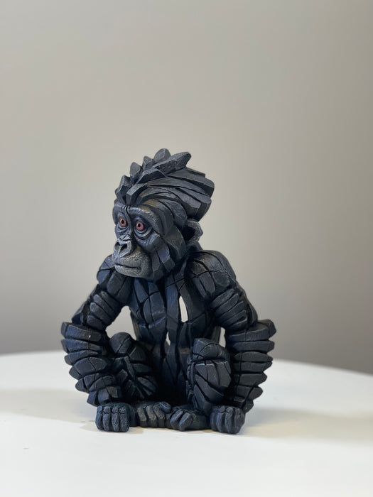 Black Baby Gorilla Sculpture