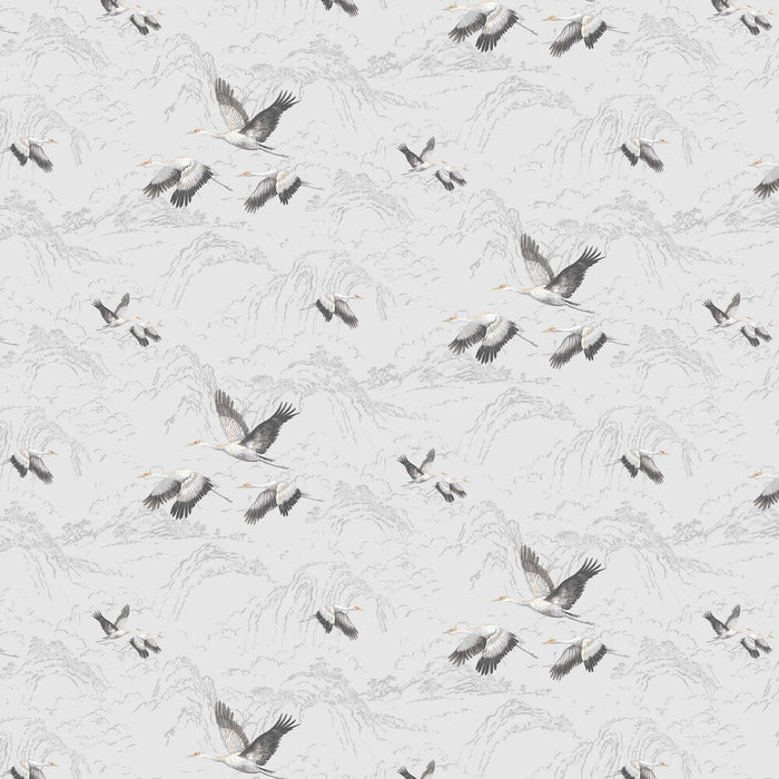 Laura Ashley Animalia Wallpaper - Silver