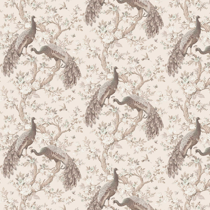 Laura Ashley Belvedere Wallpaper - Soft Truffle