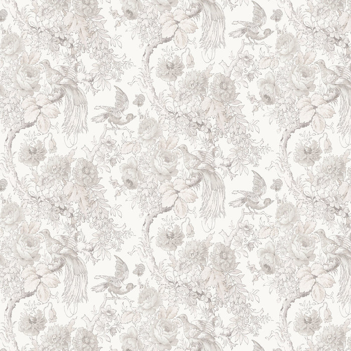Laura Ashley Birtle Wallpaper - Dove Grey
