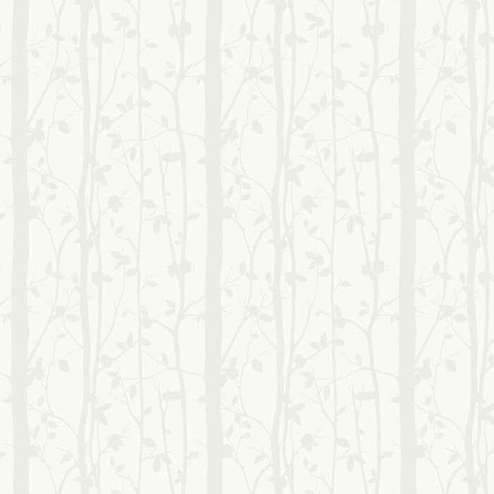 Laura Ashley Cottonwood Wallpaper - Pearlescent White