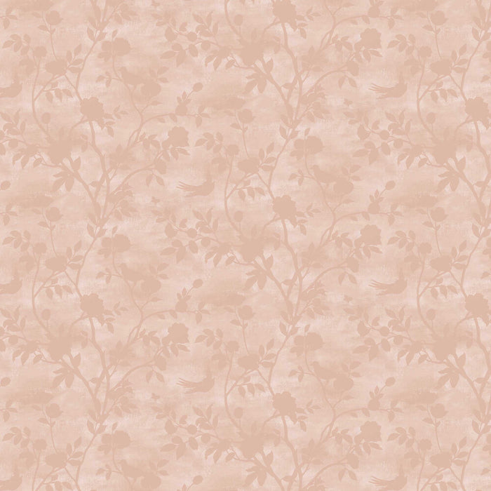 Laura Ashley Eglantine Silhouette Wallpaper - Blush