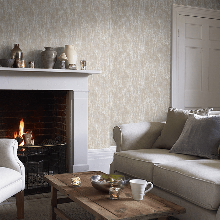 Laura Ashley Whinfell Wallpaper - Champagne
